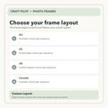Choose your newborn-to-senior photo frame layout: AU, US, UK, Canada, or custom