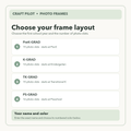 Choose your school photo frame layout by photo slot count