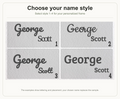 Four numbered name styles