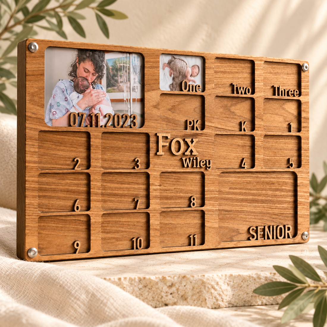 Craftpilot Personalized Newborn to Senior Photo Frame