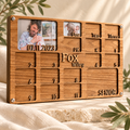 Alternate product view of personalized milestone photo frame