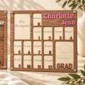 Alternate product view of personalized milestone photo frame