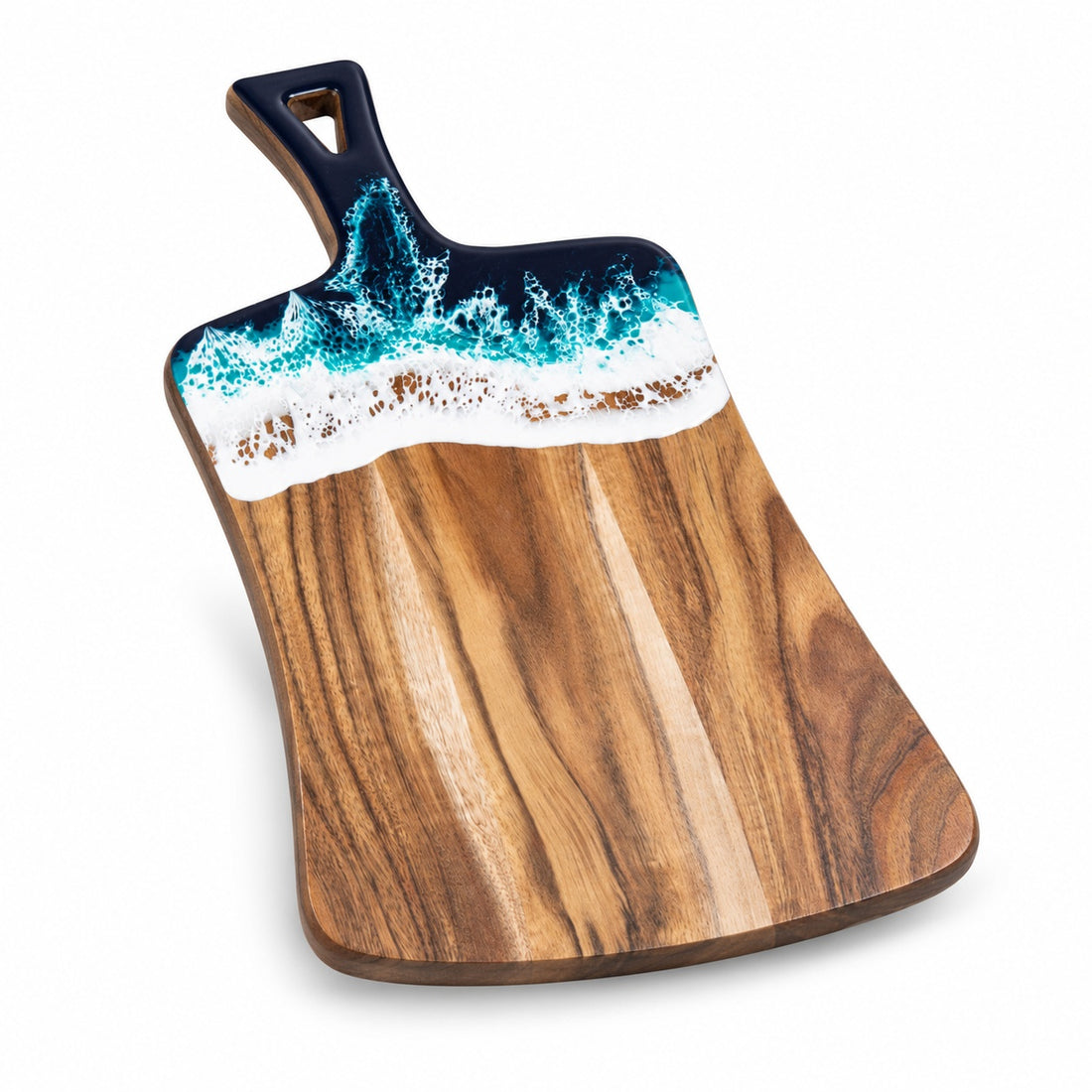 Craftpilot Cutting Board, Ocean Wave Cheese Board, 14" L × 8.7" W × 0.5" H