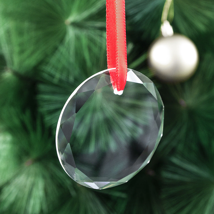 Crystal Glass Christmas Tree Pendant 2025