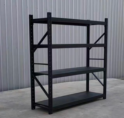 Craftpilot 6.56Lx1.96Wx6.56H FT Industrial Heavy Duty Metal Racks Storage Shelving Black