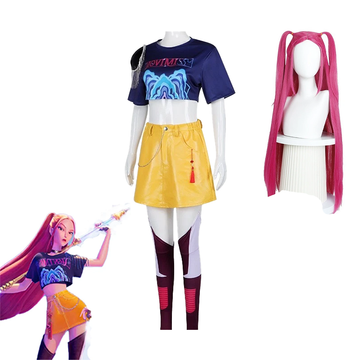 K-Pop Huntrix Mira Cosplay Costume Outfit & Wig Set