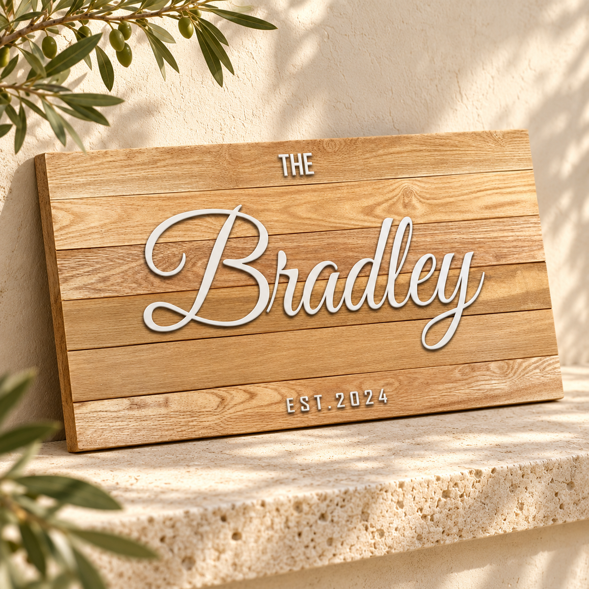 Family name sign close alternate angle