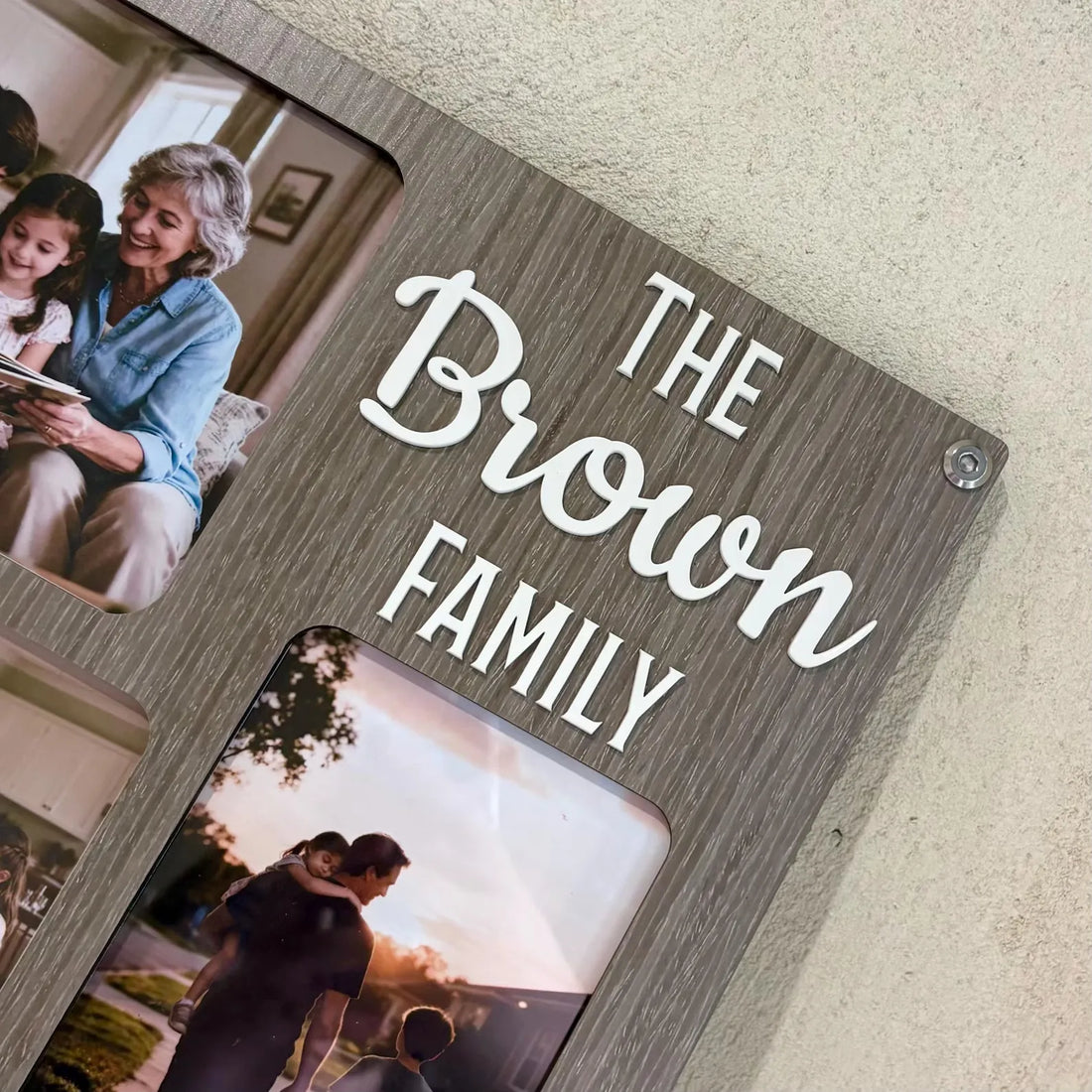 Craftpilot Personalized Family Photo Frame with Metal Hanger