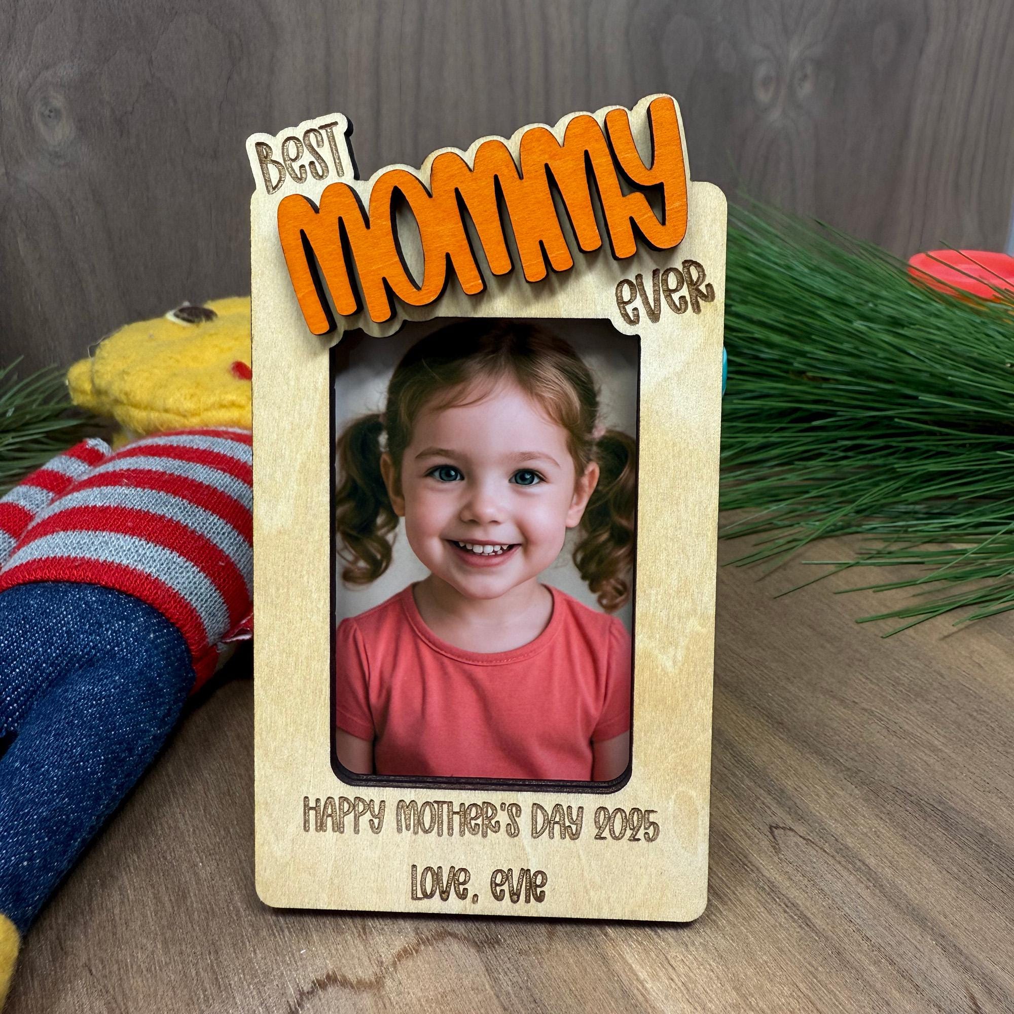 Personalized Photo Frame with Visor Clip - Mother Theme