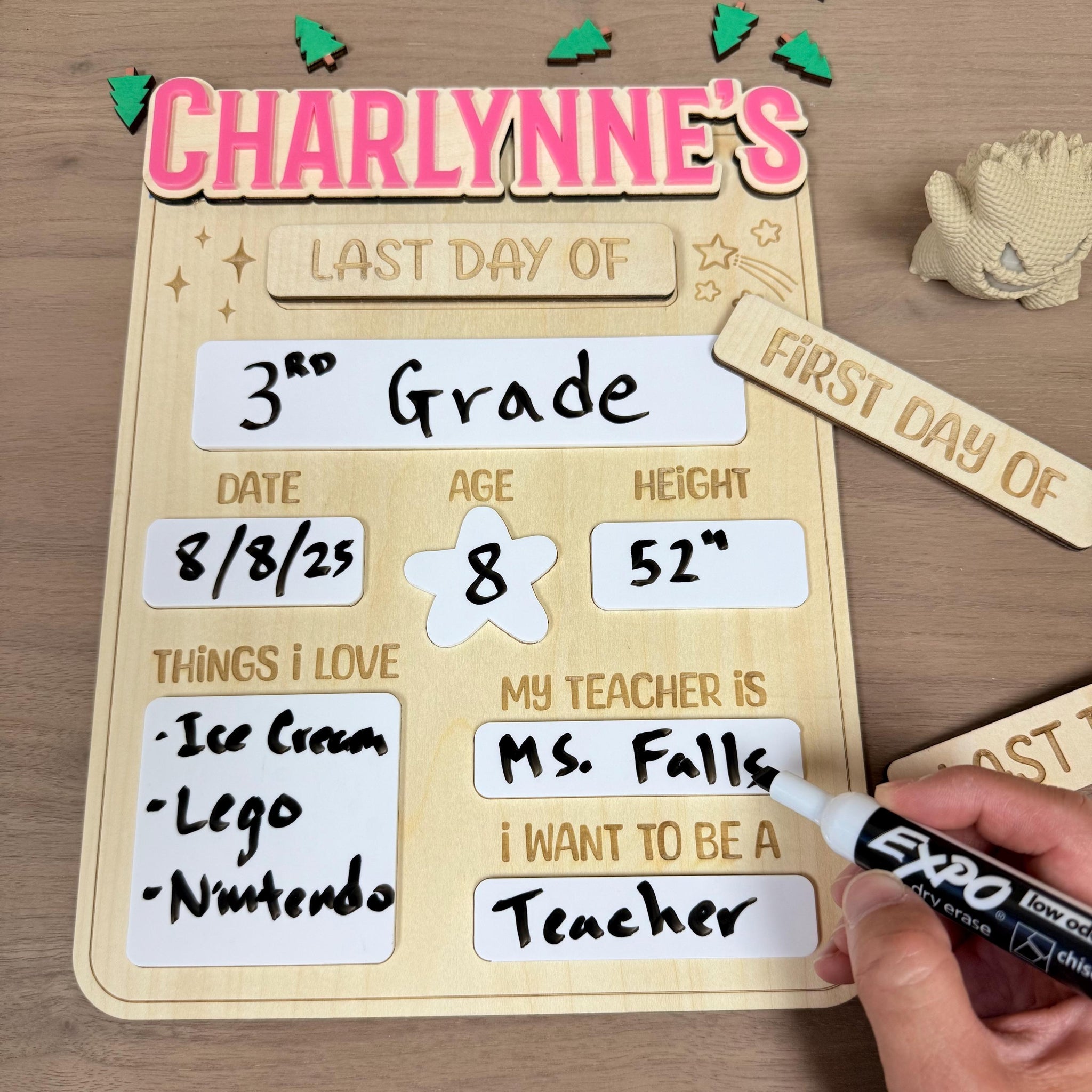 Custom First and Last Day School Sign for Kids