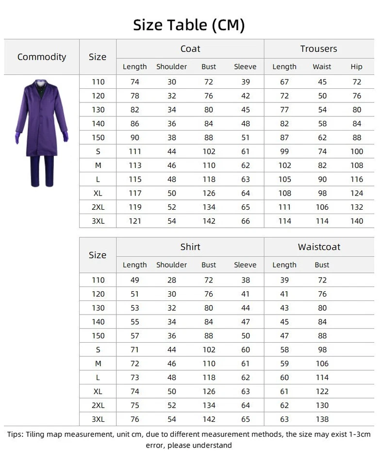 Batman The Dark Knight Joker Cosplay Costume