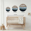 Craftpilot.co Woodland Baby Name Sign for Rustic Nursery Decor