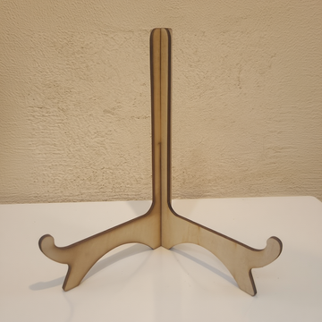 Large Wood Stand for Frame & Map