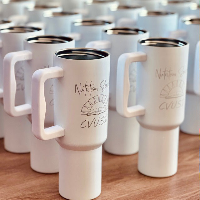 Engraved team tumblers