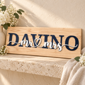 DAVINO wedding sign alternate angle